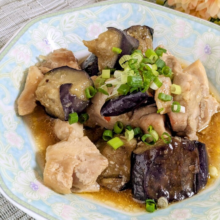 〜鶏もも肉となすのオイスターソース炒め〜